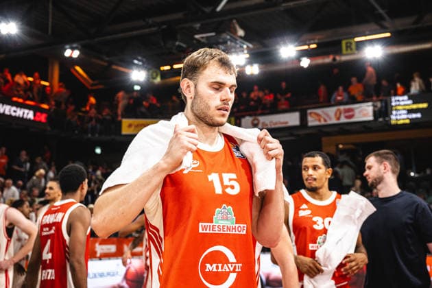 1st Basketball Bundesliga, easyCredit BBL, 2026–2027 Season, Men s Division, Regular Season, Matchday 2, September 24, 2026, RASTA Vechta, Bamberg Baskets, Linus Trettin 15, RASTA Vechta after the game, Vechta, RASTA Dome, Lower Saxony, Germany