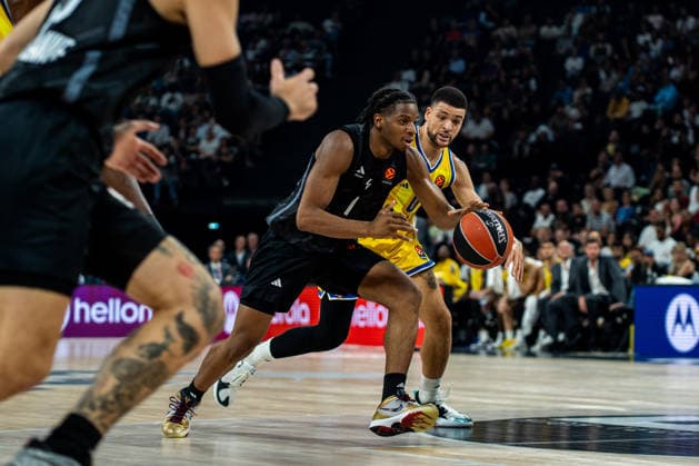 ASVEL - Maccabi Tel Aviv à Décines-Charpieu le 24 septembre 2026. Nicolas Liponne MAXPPP - Décines-Charpieu 24 09 2026 Marc-Owen Fodzo Dada lors du match de basket entre l ASVEL de Lyon-Villeurbanne et le Maccabi Tel Aviv dans le cadre de la 1re journée de la compétition européenne Turkish Airlines EuroLeague, à la LDLC Arena de Décines-Charpieu, le 24 septembre 2026. A basketball game between ASVEL Lyon-Villeurbanne and Maccabi Tel Aviv as part of the first round of the Turkish Airlines EuroLeague, at the LDLC Arena in Décines-Charpieu on September 24, 2026. Décines-Charpieu Auvergne Rhône-Alpes France  Copyright: xMAXPPPxNicolasxLiponnex NLP202609245757 NLP202609245757