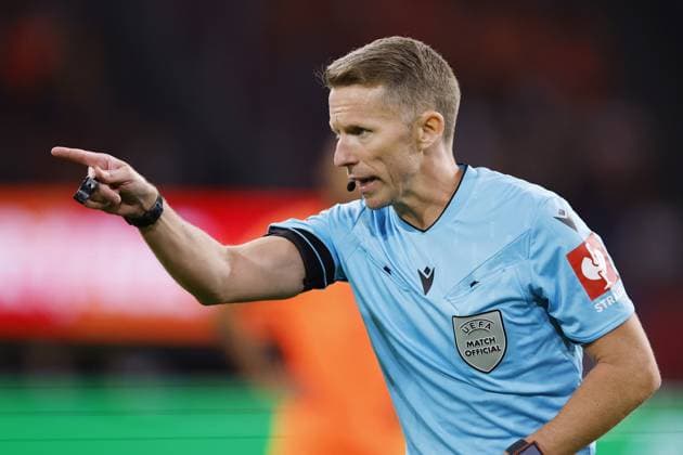 AMSTERDAM - Referee Alejandro Hernandez during the UEFA Nations League match between the Netherlands and Germany at the Johan Cruijff ArenA on September 24, 2026 in Amsterdam, the Netherlands. MAURICE VAN STEEN ANP UEFA Nations League 2026 27 xVIxANPxSportx xMauricexvanxSteenxIVx 569977050 originalFilename: 569977050.jpg