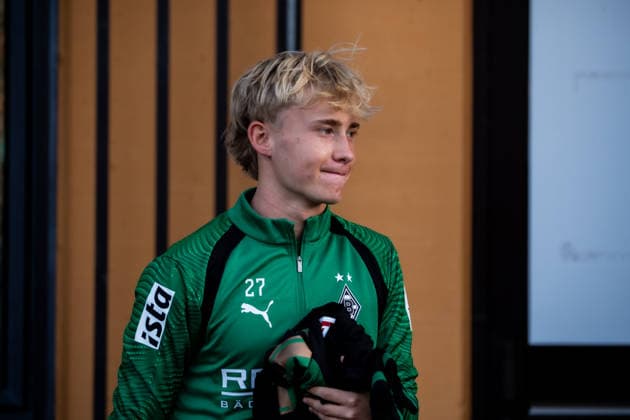 Germany Friendly Match, 2026-2027 Preseason: Sportfreunde Siegen vs. Borussia Mönchengladbach, Thursday, September 24, 2026, Leimbach Stadium, Siegen, Fritz Fleck, Borussia Mönchengladbach, 27 Facial expression, emotions, facial gestures, portrait, Siegen Leimbach Stadium, Germany Copyright: xOrhanxHabashx