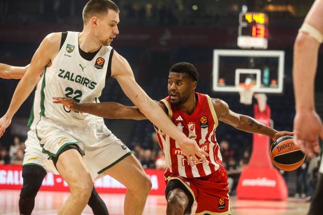 Crvena Zvezda Belgrade v Zalgiris Kaunas - EuroLeague BELGRADE, SERBIA - SEPTEMBER 24: Players in action during EuroLeague Basketball Regular Season Round 1 game between Crvena Zvezda Belgrade v Zalgiris Kaunas at Belgrade Arena on September 24, 2026 in Belgrade, Serbia. Filip Stevanovic Anadolu Belgrade Serbia. Editorial use only. Please get in touch for any other usage.  Copyright: x2026xAnadoluxFilipxStevanovicx