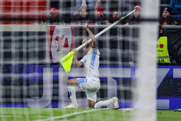SOCCER - NL, AUT vs ISR LINZ,AUSTRIA,24.SEP.26 - SOCCER - UEFA Nations League, group stage, OEFB international match, Länderspiel, Nationalmannschaft Austria vs Israel. Image shows the rejoicing of Saied Farchi (ISR).  GEPAxpictures xManuelxBinder