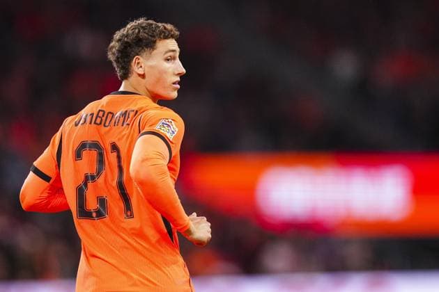 AMSTERDAM , 24-09-2026 , JohanCruyff Arena , season 2026 2027 , UEFA Nations League football , Match between The Netherlands and Germany , picture shows a fan on the field Netherlands player Ruben van Bommel Netherlands - Germany  x207516624x Copyright: