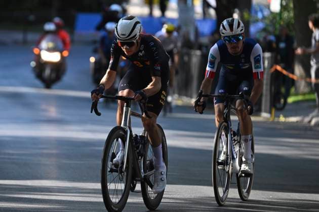 UCI 2026 Road World Championship, WM, Weltmeisterschaft Montreal 24 09 2026 MONTREAL, CANADA - SEPTEMBER 24 : Noval Benjamin (ESP),during the Men Junior cycling road race of the 2026 UCI Road World Championships 93th edition an UCI World Championships cycling race of 134 km with start in Montreal and finish in Montreal on September 24, 2026 in Montreal, Canada, 24 09 2026 ( Montreal Canada  Copyright: xZacxWilliamsx