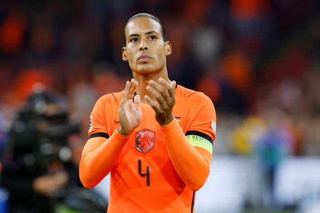 Amsterdam, Netherlands, 24th September 2026. Virgil van Dijk of the Netherlands applauds the fans after the Netherlands vs Germany UEFA Nations League match at the Johan Cruyff Arena, Amsterdam. Picture credit should read: Cody Froggatt Sportimage EDITORIAL USE ONLY. No use with unauthorised audio, video, data, fixture lists, club league logos or live services. Online in-match use limited to 120 images, no video emulation. No use in betting, games or single club league player publications. SPI_106_CF_NETHERLANDS_V_GERMANY SPI-5017-0106