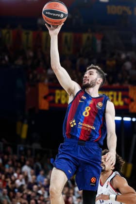 September 24, 2026, Barcelona, Barcelona, Spain: Dario Brizuela of FC Barcelona, Barca in action during the EuroLeague Regular Season Round 1 match played between FC Barcelona and Anadolu Efes at Palau Blaugrana on September 24, 2026 in Barcelona, Spain. Barcelona Spain - ZUMAa181 20260924_zaa_a181_159 Copyright: xJavierxBorregox