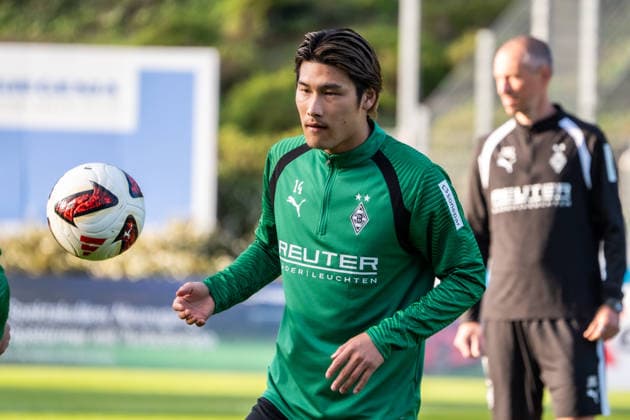 Germany Friendly Match, 2026-2027 Preseason: Sportfreunde Siegen vs. Borussia Mönchengladbach, Thursday, September 24, 2026, Leimbach Stadium, Siegen; Daiki Hashioka, Borussia Mönchengladbach; 14 facial expressions, emotions, facial gestures; Siegen, Leimbach Stadium, Germany Copyright: xOrhanxHabashx