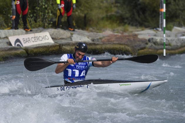 OTHER - Paddle - 2026 Paddle Europe Slalom Championships Photo by IPA ABACAPRESS.COM88932039 - Ivrea, Italy, September 24, 2026—2026 Paddle Europe Slalom Championships: Kayak and Canoe Slalom at the Canoe Stadium in Ivrea. Giovanni de Gennaro of Team ITA in action during the Men’s Kayak Teams Final at the 2026 Paddle Europe Slalom Championships. Ivrea Italy  Copyright: xIPAxSport ABACAx