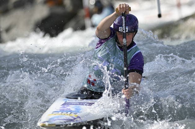 OTHER - Paddle - 2026 Paddle Europe Slalom Championships Photo by IPA ABACAPRESS.COM88932314 - Ivrea, Italy, September 24, 2026 Paddle Europe Slalom Championships 2026 Kayak and Canoe Slalom at Canoe Stadium Ivrea WOODS Kimberley Team GRB in action during the Paddle Europe Slalom Championships 2026 Women s Canoe Teams Final BRONZE MEDAL Ivrea Italy  Copyright: xIPAxSport ABACAx