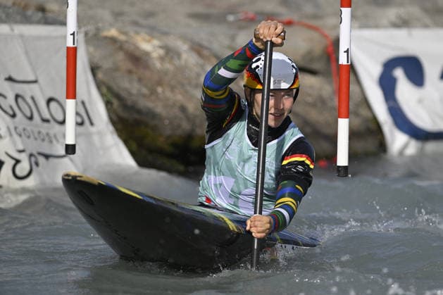 OTHER - Paddle - 2026 Paddle Europe Slalom Championships Photo by IPA ABACAPRESS.COM88932337 - Ivrea, Italy, September 24, 2026—2026 Paddle Europe Slalom Championships: Kayak and Canoe Slalom at the Canoe Stadium in Ivrea. Andrea Herzog (Team GER) in action during the 2026 Paddle Europe Slalom Championships Women s Canoe Teams Final Ivrea Italy  Copyright: xIPAxSport ABACAx