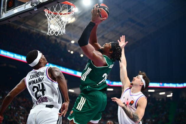 EuroLeague Basketball, Panathinaikos AKTOR Athens vs Paris Basketball - Guerschon Yabusele, 28 of Panathinaikos AKTOR Athens in action during the Euroleague regular season basketball match between Panathinaikos AKTOR Athens and Paris Basketball held at Telekom Center Athens, Greece, on September 25 2026 ATHENS Greece Copyright: xOnexInchxProductionsx 7097722