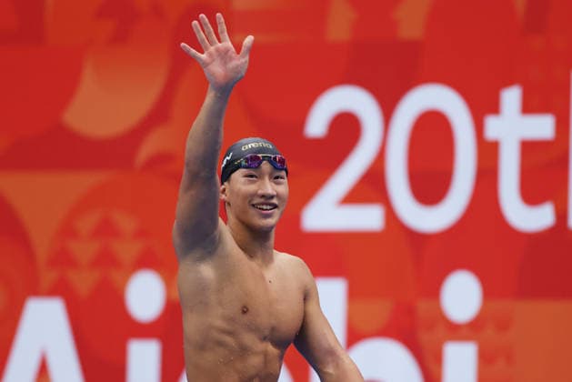 Shin Ohashi (JPN), SEPTEMBER 24, 2026 - Swimming : Men s 200m Breaststroke Final at Tokyo Aquatics Centre during the Asian Games Aichi-Nagoya 2026 in Tokyo, Japan. Noxthirdxpartyxsales  aflo_350532926 NaokixMoritax