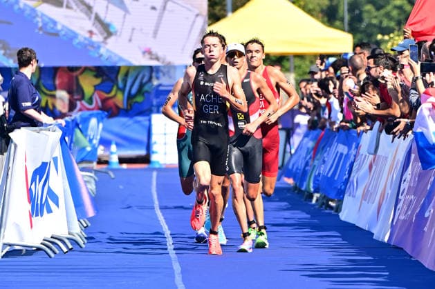 2026 World Triathlon Championship Finals Pontevedra Christian Ache of Germany is in action during the junior men race in 2026 World Triathlon Championship Finals Pontevedra at Pontevedra on September 24, 2026 in Pontevedra, Spain. Pontevedra Pontevedra Spain Copyright: xKaanxUcele PSxImagesxKaanxUcele PSxImagesx