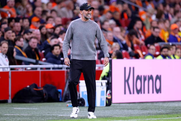 KLOPP Juergen, Head Coach of Team Germany, UEFA Nations League 2026–2027, Netherlands vs. Germany 1–1 on September 24, 2026, in Amsterdam. DFL regulations prohibit any use of photographs as image sequences and or quasi-video. Copyright: xLacixPerenyix