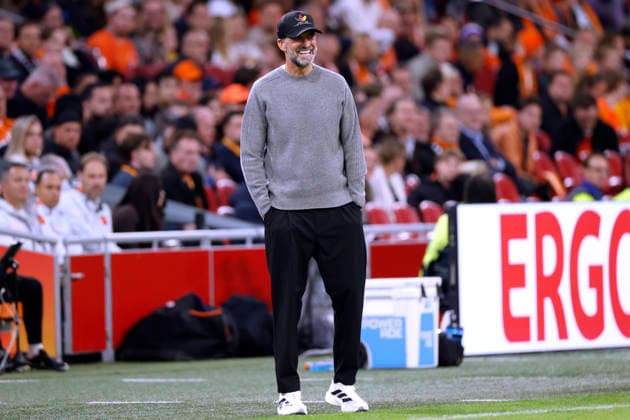 KLOPP, Jürgen, Head Coach of Team Germany, UEFA Nations League 2026–2027, Netherlands vs. Germany 1–1 on September 24, 2026, in Amsterdam. DFL regulations prohibit any use of photographs as image sequences and or quasi-video. Copyright: xLacixPerenyix