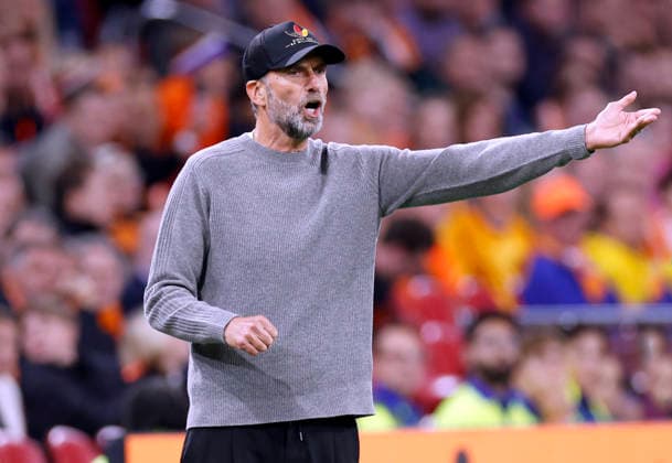 KLOPP Juergen, Head Coach of Team Germany, UEFA Nations League 2026–2027, Netherlands vs. Germany 1–1 on September 24, 2026, in Amsterdam. DFL regulations prohibit any use of photographs as image sequences and or quasi-video. Copyright: xLacixPerenyix