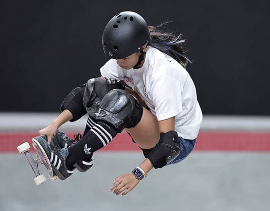 (260925) -- NAGOYA, Sept. 25, 2026 -- Lin Yi-fan of Chinese Taipei competes during the women s park final of skateboarding at the 20th Asian Games Aichi-Nagoya 2026 in Tokoname of Aichi Prefecture, Japan, Sept. 25, 2026. ) (SP)JAPAN-NAGOYA-ASIAN GAMES-SKATEBOARDING-WOMEN S PARK-FINAL LongxLei 