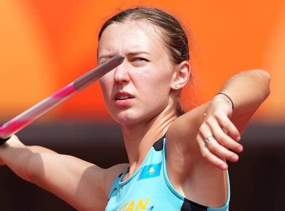(260925) -- NAGOYA, Sept. 25, 2026 -- Alina Chistyakova of Kazakhstan competes during the women s heptathlon javelin throw of Athletics at the 20th Asian Games Aichi-Nagoya 2026 in Nagoya, Japan, Sept. 25, 2026. ) (SP)JAPAN-NAGOYA-ASIAN GAMES-ATHLETICS-WOMEN S HEPTATHLON-JAVELIN THROW LuoxYuan 