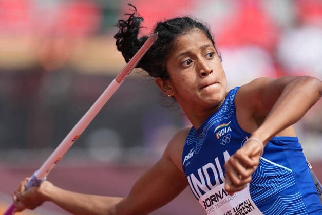 (260925) -- NAGOYA, Sept. 25, 2026 -- Anamika Kozhinjaparambil of India competes during the women s heptathlon javelin throw of Athletics at the 20th Asian Games Aichi-Nagoya 2026 in Nagoya, Japan, Sept. 25, 2026. ) (SP)JAPAN-NAGOYA-ASIAN GAMES-ATHLETICS-WOMEN S HEPTATHLON-JAVELIN THROW LuoxYuan 