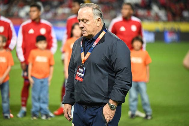 Costa Rica national team, Nationalteam against Curacao National Team. 2026 2027 Concacaf Nations League A match. Curacao National Team coach, Dick Advocaat, previous to the match played between the National Teams of Costa Rica and Curacao. 2026 2027 Concacaf Nations League League A, Group A. 24.09.26. Ricardo Saprissa Stadium, Tibas, San Jose, Costa Rica. Photo Jose Campos PMEimages San Jose San Jose Costa Rica Copyright: xJosexCamposx xPMEimagesx