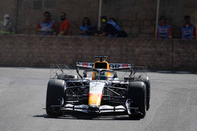 Formula 1 Azerbaijan Grand Prix - Practice Sessions Arvid Lindblad is seen during the Free Practice Sessions of the Formula 1 Azerbaijan Grand Prix 2026, Round 17 of 24 of the 2026 FIA Formula One World Championship, WM, Weltmeisterschaft at Baku City Circuit in Baku, Azerbaijan on September 24, 2026. The Baku City Circuit, one of the longest street circuits in Formula 1, combines a flat-out seafront section with the narrow old town walls. Photo by Akhil Puthiyedath Alessio De Marco Avens-images.com ABACAPRESS.COM Baku Baku Azerbaijan  Copyright: xDexMarcoxAlessio ABACAx