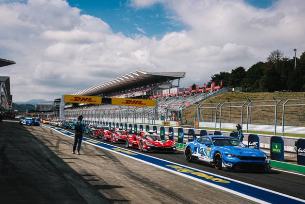 FIA WEC - 6 HOURS OF FUJI 2026 88 GATTUSO Stefano (ita), LEVORATO Giammarco (ita), SARGEANT Logan (usa), Proton Competition, Ford Mustang GT3 Evo 88, LM GT3, 08 BUEMI SÃ bastien (swi), HARTLEY Brendon (nzl), HIRAKAWA Ryo (jpn), Toyota Racing, Toyota TR010 Hybrid 08, Hypercar, pitlane, during the 6 Hours of Fuji 2026, 6th round of the 2026 FIA World Endurance Championship, from September 25 to 27, 2026 on the Fuji Speedway in Oyama, Shizuoka, Japan - OyamaJapan  Copyright: xANTONINxVINCENTx