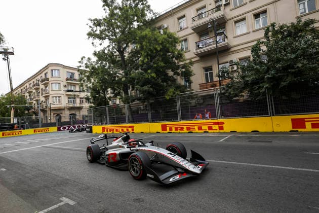 AUTO - FORMULA 2 2026 - BAKU 03 MIYATA Ritomo (jpn), Hitech TGR, Dallara F2 2024, action during the 12th round of the 2026 FIA Formula 2 Championship from September 24 to 26, 2026 on the Baku City Circuit, in Baku, Azerbaijan - BakuAzerbaijan  Copyright: xXavixBonillax
