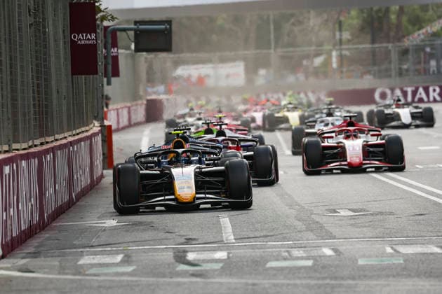 AUTO - FORMULA 2 2026 - BAKU 06 TSOLOV Nikola (bul), Campos Racing, Dallara F2 2024, action during the 12th round of the 2026 FIA Formula 2 Championship from September 24 to 26, 2026 on the Baku City Circuit, in Baku, Azerbaijan - BakuAzerbaijan  Copyright: xXavixBonillax