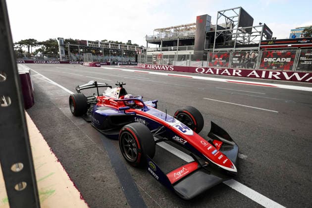AUTO - FORMULA 2 2026 - BAKU 24 VAN HOEPEN Laurens (nld), Trident, Dallara F2 2024, action during the 12th round of the 2026 FIA Formula 2 Championship from September 24 to 26, 2026 on the Baku City Circuit, in Baku, Azerbaijan - BakuAzerbaijan  Copyright: xXavixBonillax