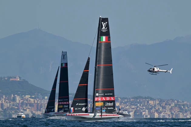 2026 Americas Cup Preliminary Regatta Sailing Day 1 Sep 24th 24th Sep 2026; Race Village, Naples, Italy; Americas Cup Preliminary Regatta Sailing Day 1; Luna Rossa Team Naples Campania Italy Copyright: xRobertoxRamacciax