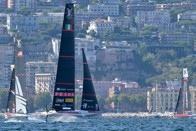 2026 Americas Cup Preliminary Regatta Sailing Day 1 Sep 24th 24th Sep 2026; Race Village, Naples, Italy; Americas Cup Preliminary Regatta Sailing Day 1; Luna Rossa Team Naples Campania Italy Copyright: xRobertoxRamacciax