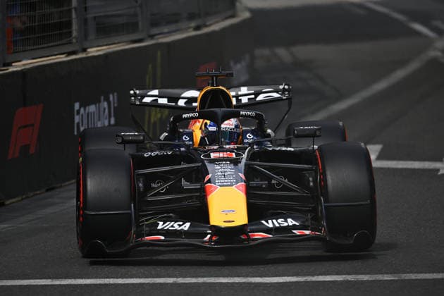 F1 - AZERBAIJAIN GRAND PRIX 2026 03 VERSTAPPEN Max (nld), Red Bull Racing Ford RB22, action during the 2026 Formula 1 Azerbaijan Grand Prix, 15th round of the 2026 Formula One World Championship, WM, Weltmeisterschaft from September 24 to 26, 2026 on the Baku City Circuit, in Baku, Azerbaijan - BakuAzerbaijan  Copyright: xDPPIx