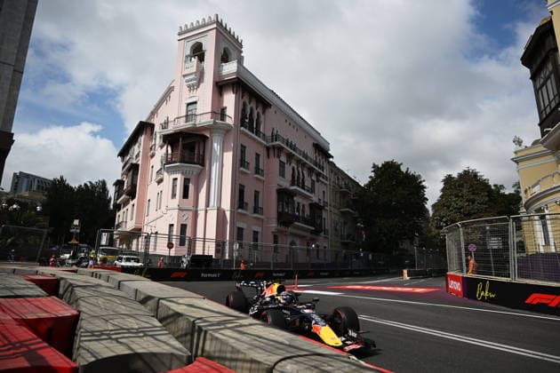 F1 - AZERBAIJAIN GRAND PRIX 2026 03 VERSTAPPEN Max (nld), Red Bull Racing Ford RB22, action during the 2026 Formula 1 Azerbaijan Grand Prix, 15th round of the 2026 Formula One World Championship, WM, Weltmeisterschaft from September 24 to 26, 2026 on the Baku City Circuit, in Baku, Azerbaijan - BakuAzerbaijan  Copyright: xDPPIx