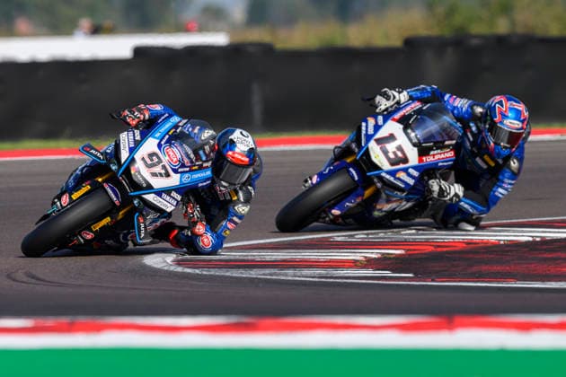 September 25, 2026, Cremona, Italy: Xavi VIERGE (ESP) riding for Pata Maxus Yamaha at turn 2 during Free practice session 1 of the 2026 WorldSBK EICMA ITALIAN ROUND at Cremona Circuit Angelo Bergamonti in Cremona (Italy), 10th round of the 2026 WorldSBK season..Credit: ZUMA Press WORLDSBK 2026: EICMA ITALIAN ROUND: FP  - ZUMAr158 20260925_aap_r158_002 Copyright: xRiccardoxRighettix