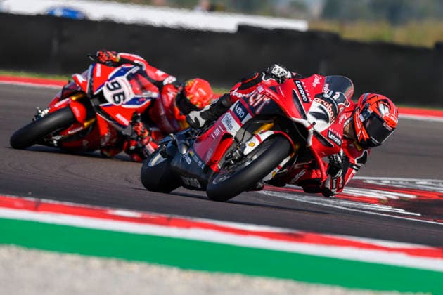 September 25, 2026, Cremona, Italy: Iker LECUONA (ESP) riding for Aruba.it Racing - Ducati at turn 2 during Free practice session 1 of the 2026 WorldSBK EICMA ITALIAN ROUND at Cremona Circuit Angelo Bergamonti in Cremona (Italy), 10th round of the 2026 WorldSBK season..Credit: ZUMA Press WORLDSBK 2026: EICMA ITALIAN ROUND: FP  - ZUMAr158 20260925_aap_r158_003 Copyright: xRiccardoxRighettix