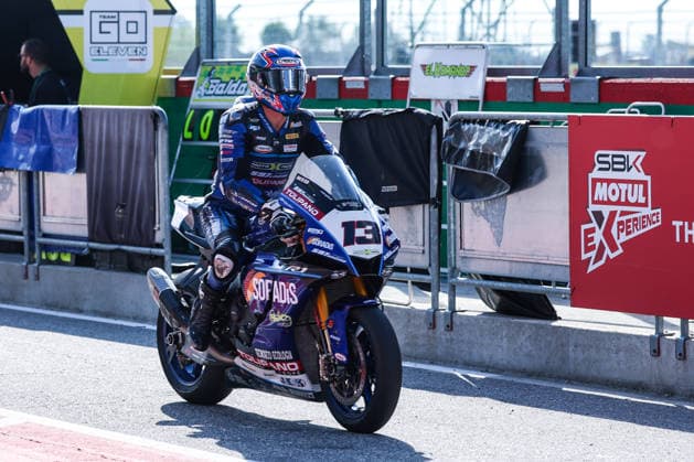 Mattia Rato of Motoxracing WorldSBK Team with Yamaha YZF R1 seen during Free Practice 1 of SBK Round 10 EICMA Italian Round. Cremona Italy Copyright: xBEAUTIFULxSPORTS Carabellix