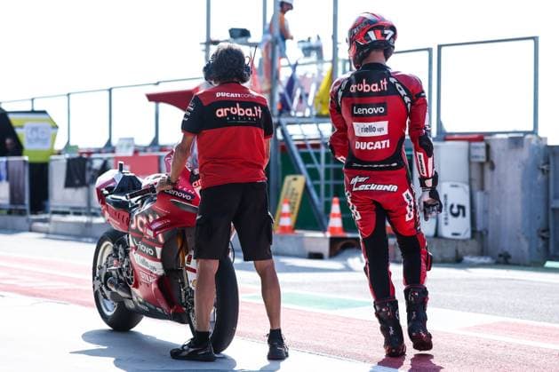 September 25, 2026, San Martino Del Lago, Cremona, Italy: Iker Lecuona of Aruba.it Racing - Ducati with Ducati Panigale V4R seen during Free Practice 1 of SBK Round 10 EICMA Italian Round. SBK Round 10 EICMA Italian Round (Free Practice 1) In San Martino Del Lago, Italy - 25 Sep 2026  - ZUMAs197 20260925_aaa_s197_031 Copyright: xFabrizioxCarabellix