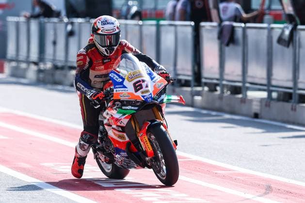 September 25, 2026, San Martino Del Lago, Cremona, Italy: Alberto Surra of Motocorsa Racing with Ducati Panigale V4R seen during Free Practice 1 of SBK Round 10 EICMA Italian Round. SBK Round 10 EICMA Italian Round (Free Practice 1) In San Martino Del Lago, Italy - 25 Sep 2026  - ZUMAs197 20260925_aaa_s197_037 Copyright: xFabrizioxCarabellix