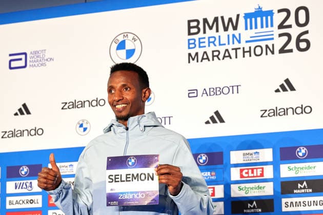 Selemon Barega, GER, Press Conference, 2026 BMW Berlin Marathon, Top Men s Runners, September 25, 2026 GER, Press Conference, 2026 BMW Berlin Marathon, Top Men s Runners, September 25, 2026, Berlin Copyright: xClaudiusxRauch,xEibner-Pressefotox xClaudiusxRauchx EP_CRH