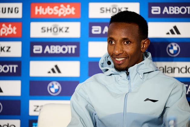 Selemon Barega, GER, Press Conference, 2026 BMW Berlin Marathon, Top Men s Runners, September 25, 2026 GER, Press Conference, 2026 BMW Berlin Marathon, Top Men s Runners, September 25, 2026, Berlin Copyright: xEibner-Pressefotox xClaudiusxRauchx EP_CRH