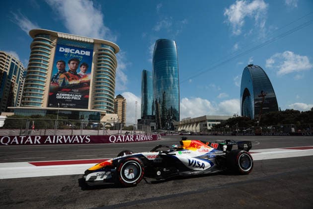 F1 - AZERBAIJAIN GRAND PRIX 2026 41 LINDBLAD Arvid (gbr), Visa Cash App RB F1 Team VCARB03, action during the 2026 Formula 1 Azerbaijan Grand Prix, 15th round of the 2026 Formula One World Championship, WM, Weltmeisterschaft from September 24 to 26, 2026 on the Baku City Circuit, in Baku, Azerbaijan - BakuAzerbaijan  Copyright: xEricxAlonsox