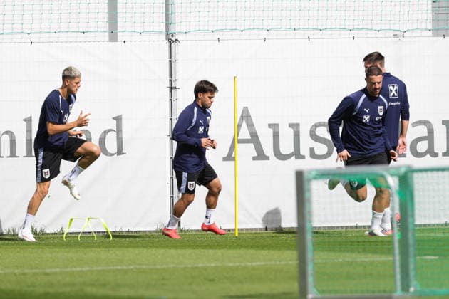 SOCCER - NL, AUT vs KOS VIENNA,AUSTRIA,25.SEP.26 - SOCCER - UEFA Nations League, group stage, OEFB international match, Länderspiel, Nationalmannschaft Austria vs Kosovo, preview, training team AUT. Image shows Sascha Horvath (AUT).  GEPAxpictures xDavidxBitzan