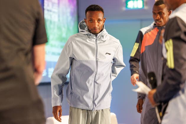 Track and Field Press Conference, 2026 Berlin Marathon on September 25, 2026: Selemon Barega of Ethiopia takes the stage at the 2026 Berlin Marathon press conference