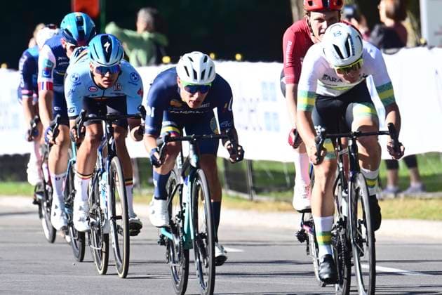 UCI 2026 Road World Championship, WM, Weltmeisterschaft Montreal 25 09 2026 MONTREAL, CANADA - SEPTEMBER 25 : Soenens Viktor (BEL) during the Men U23 cycling road race of the 2026 UCI Road World Championships 93th edition an UCI World Championships cycling race of 174.2 km with start in Montreal and finish in Montreal on September 25, 2026 in Montreal, Canada, 25 09 2026 Montreal Canada  Copyright: xPeterxDexVoechtx