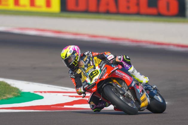 IPA88958474 - Álvaro Bautista of Spain riding a Ducati Panigale V4R ( 19) for the Barni Spark Racing Team during the Italian Round of the World Superbike (SBK) race in Cremona, Italy, on September 25, 2026  Copyright: xLucaxRossini IPAxSportx xx IPA88958474