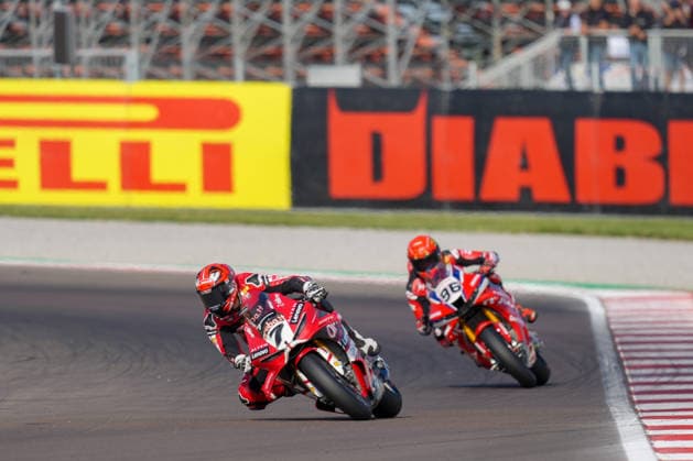 IPA88958492 - Iker Lecuona of Spain riding a Ducati Panigale V4R ( 7) for Aruba.it Racing - Ducati during the Italian Round of the World Superbike (SBK) race in Cremona, Italy, on September 25, 2026  Copyright: xLucaxRossini IPAxSportx xx IPA88958492