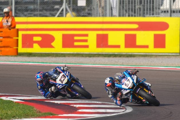 MOTORSPORTS - SuperBike - Italian Round Photo by IPA ABACAPRESS.COM88958466 - Xavi Vierge of Spain riding a Yamaha YZF R1 ( 97) for Pata Maxus Yamaha and Mattia Rato of Italy riding a Yamaha YZF R1 ( 13) for Motoxracing WorldSBK Team during the Italian Round of the World Superbike (SBK) race in Cremona, Italy, September 25, 2026 Cremona Italy  Copyright: xIPAxSport ABACAx