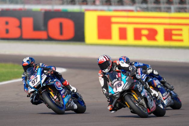 MOTORSPORTS - SuperBike - Italian Round Photo by IPA ABACAPRESS.COM88958458 - Loris Baz from the United Kingdom riding a Ducati Panigale V4R ( 76) for MGM Optical Express Racing and Xavi Vierge from Spain riding a Yamaha YZF R1 ( 97) for Pata Maxus Yamaha during the Italian Round of the World Superbike (SBK) race in Cremona, Italy, September 25, 2026 Cremona Italy  Copyright: xIPAxSport ABACAx