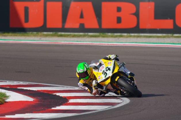 IPA88958872 - Lorenzo Baldassarri of Italy riding a Ducati Panigale V4R ( 34) for Team Goeleven during the Italian Round of the World Superbike (SBK) race in Cremona, Italy, on September 25, 2026  Copyright: xLucaxRossini IPAxSportx xx IPA88958872