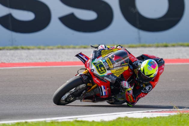 IPA88959105 - Álvaro Bautista of Spain riding a Ducati Panigale V4R ( 19) for the Barni Spark Racing Team during the Italian Round of the World Superbike (SBK) race in Cremona, Italy, on September 25, 2026  Copyright: xLucaxRossini IPAxSportx xx IPA88959105